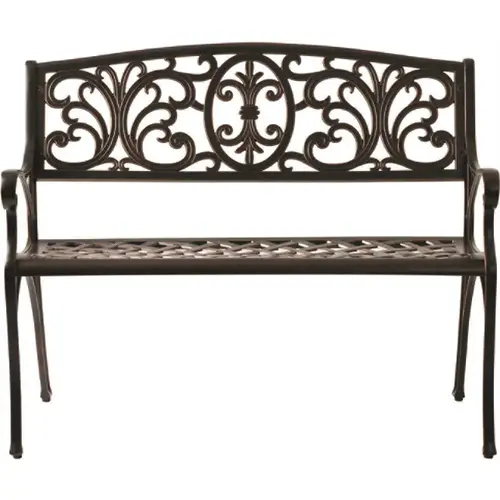 Decatur Antique Bronze 40 in. Cast Aluminum Outdoor Bench Decatur Antique Bronze 40 in. Cast Aluminum Outdoor Bench