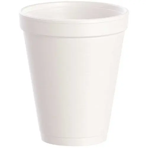 J Cup 10 oz. White Insulated Foam Cup (1000-Per Case) - pack of 1000