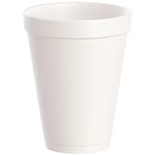 J Cup 12 oz. White Insulated Disposable Foam Cup - pack of 1000