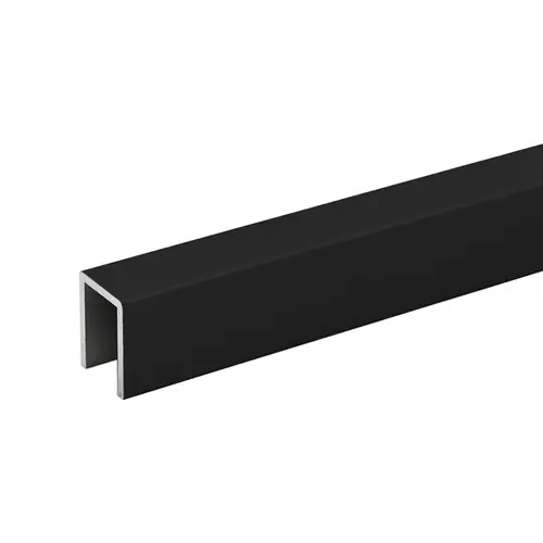 Cap Rail 1-5/16" x 1" x 1-5/16" Profile 120" Stock Lengths - Matte Black Cap Rail 1-5/16" x 1" x 1-5/16" Profile 120" Stock Lengths - Matte Black