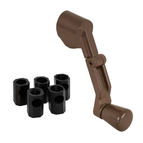 Universal Folding Crank Handle, Fits Most Spindles, Bronze Finish (Single Pack) Universal Folding Crank Handle, Fits Most Spindles, Bronze Finish (Single Pack)