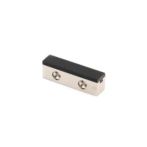 Single Door Stop Header Mounted, Brushed Stainless Finish, 1/2" Height, 1/2" Width, 2" Length, Commercial And Residential Hardware Single Door Stop Header Mounted, Brushed Stainless Finish, 1/2" Height, 1/2" Width, 2" Length, Commercial And Residential Hardware