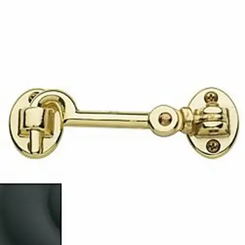 5-1/2" Swivel Cabin Door Hook Satin Black Finish 5-1/2" Swivel Cabin Door Hook Satin Black Finish