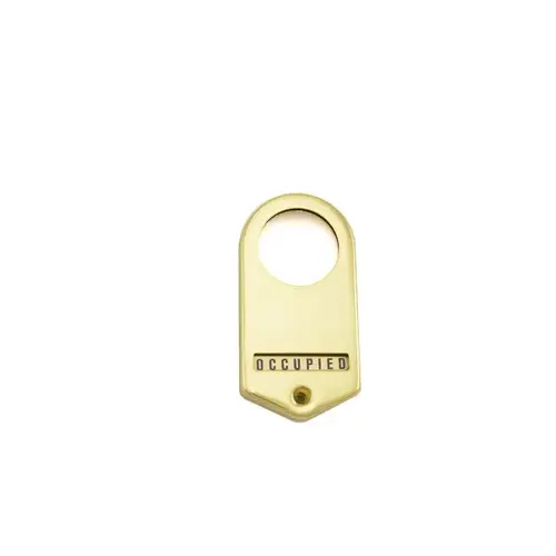 Do Not Disturb Occupancy Indicator Bright Brass Finish Do Not Disturb Occupancy Indicator Bright Brass Finish