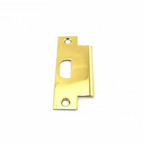 1-1/2" Lip ASA Strike with Screws Bright Brass Finish 1-1/2" Lip ASA Strike with Screws Bright Brass Finish