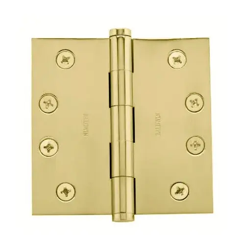 4" x 4" Mortise Square Hinge Unlacquered Brass Finish 4" x 4" Mortise Square Hinge Unlacquered Brass Finish