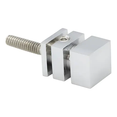 Single Sided Square Knob for Towel Bars - M6-1.0 Thread - Polished Chrome Single Sided Square Knob for Towel Bars - M6-1.0 Thread - Polished Chrome
