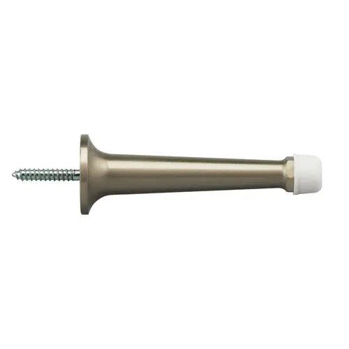 3-3/4" Solid Wall Door Stop Satin Nickel Finish 3-3/4" Solid Wall Door Stop Satin Nickel Finish
