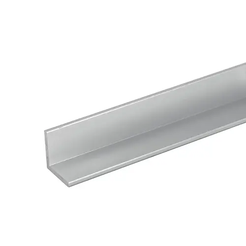 1" x 1" Aluminum L-Bar Satin Anodized 36" Length 1" x 1" Aluminum L-Bar Satin Anodized 36" Length