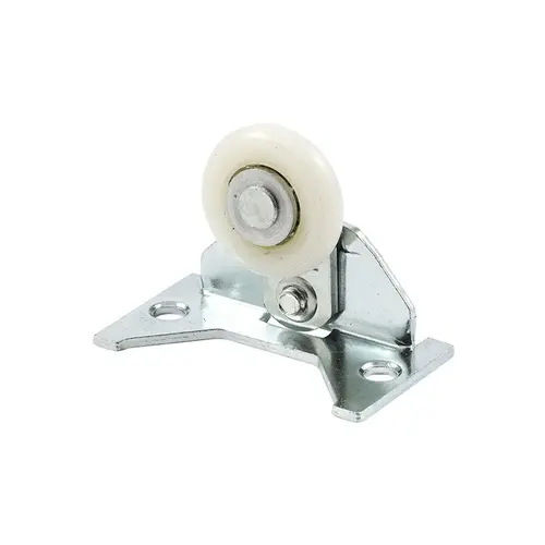 Pocket Door Roller Assembly, Plastic Wheel Material, Steel Ball Bearings, 1-1/4" Convex Wheel Diameter, Zinc Finish Pocket Door Roller Assembly, Plastic Wheel Material, Steel Ball Bearings, 1-1/4" Convex Wheel Diameter, Zinc Finish