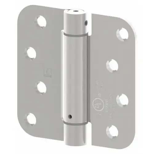 4" x 4" 5/8" Radius Corner Steel Full Mortise Residential Spring Hinge, # 030286 Antique Nickel Finish 4" x 4" 5/8" Radius Corner Steel Full Mortise Residential Spring Hinge, # 030286 Antique Nickel Finish