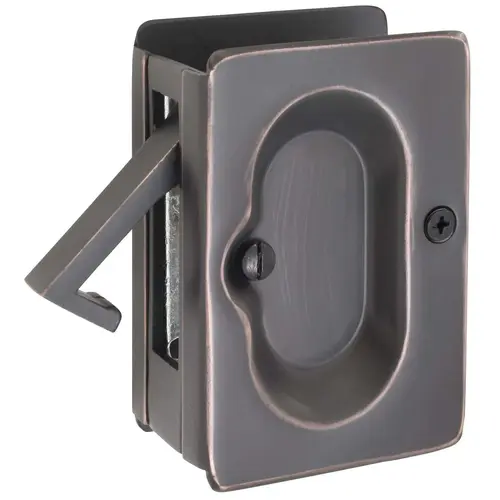 Pass Pocket Door Lock, Oil Rubbed Bronze Finish Pass Pocket Door Lock, Oil Rubbed Bronze Finish