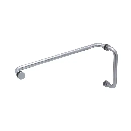 Brushed Nickel Pull Handle And Towel Bar Combo, Brass material, 6" Pull Handle Center-To-Center, 18" Towel Bar Center-To-Center Brushed Nickel Pull Handle And Towel Bar Combo, Brass material, 6" Pull Handle Center-To-Center, 18" Towel Bar Center-To-Center