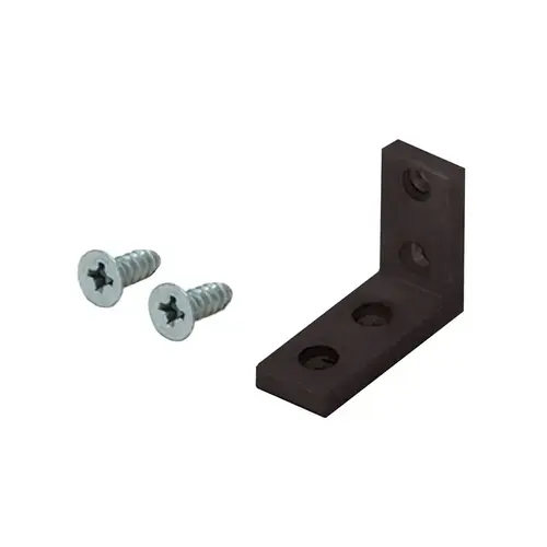 3/4" x 1" Aluminum Angle Extrusion Clamp - Dark Bronze Anodized 3/4" x 1" Aluminum Angle Extrusion Clamp - Dark Bronze Anodized