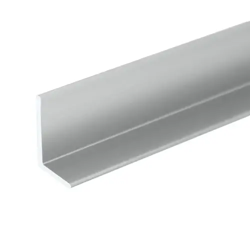 Aluminum L-Angle Extrusion - Brite Anodized 72" Length Aluminum L-Angle Extrusion - Brite Anodized 72" Length
