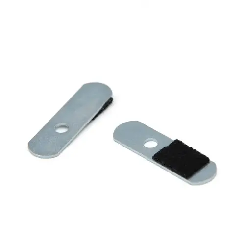 3/8" x 13/16" Bendable Felt Lined Mirror Clip Nickel Plated - 100pk 3/8" x 13/16" Bendable Felt Lined Mirror Clip Nickel Plated - 100pk