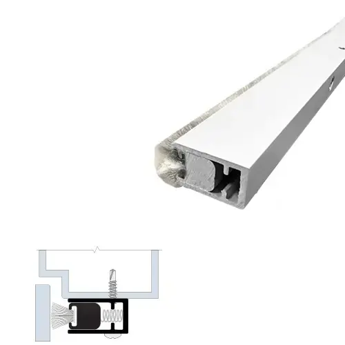 Self-Adjusting Sealing System (1" by 1/2") Clear Anodized Self-Adjusting Sealing System (1" by 1/2") Clear Anodized