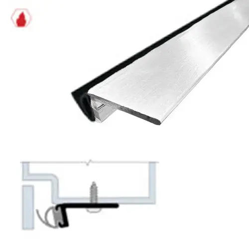 Mechanically Fastened Gasketing (1-3/16" by 13/32") Black Anodized Aluminum Mechanically Fastened Gasketing (1-3/16" by 13/32") Black Anodized Aluminum