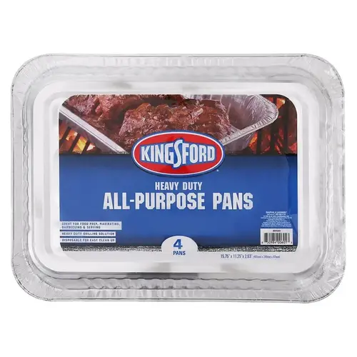 TB Barbecue Pan, 15-3/4 in L, 11-1/4 in W, Aluminum Silver TB Barbecue Pan, 15-3/4 in L, 11-1/4 in W, Aluminum Silver