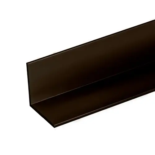 2" x 2" Aluminum L-Bar Dark Bronze Anodized 4" Sample 2" x 2" Aluminum L-Bar Dark Bronze Anodized 4" Sample