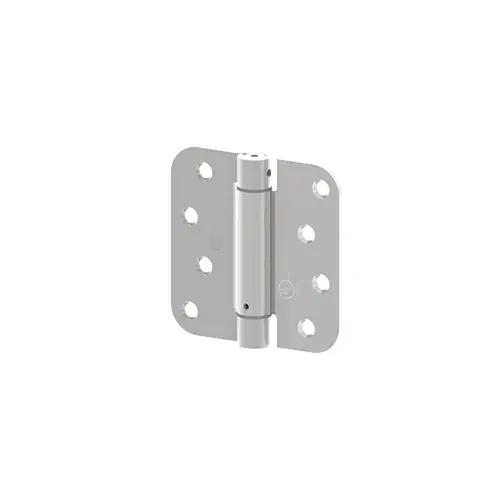 1752 4" x 4" 5/8" Radius Corner Steel Full Mortise Residential Spring Hinge, Satin Nickel Finish 1752 4" x 4" 5/8" Radius Corner Steel Full Mortise Residential Spring Hinge, Satin Nickel Finish