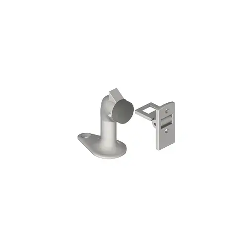 258F Gooseneck Floor Stop with Holder, Satin Nickel Finish 258F Gooseneck Floor Stop with Holder, Satin Nickel Finish