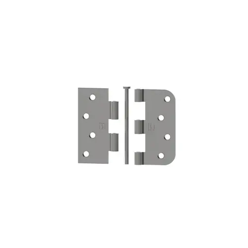 1848 4" x 4" Steel Square by 5/8" Radius Corner Full Mortise Residential Plain Bearing Hinge, Antique Nickel Finish 1848 4" x 4" Steel Square by 5/8" Radius Corner Full Mortise Residential Plain Bearing Hinge, Antique Nickel Finish