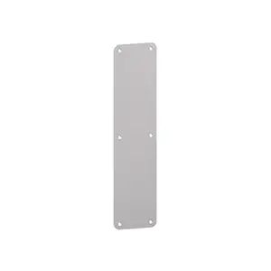 Hager A40R 3 x 12 Round Corner Push Plate Bright Chrome Finish 039363
