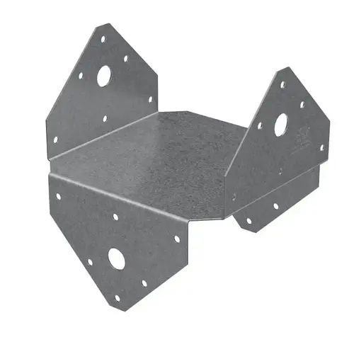 Post Cap 3.38" H X 6" W 18 Ga. Galvanized Steel Zinc Post Cap 3.38" H X 6" W 18 Ga. Galvanized Steel Zinc