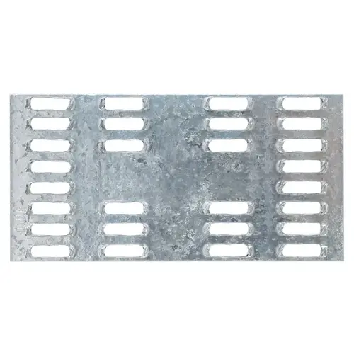MP Mending Plate, 4 in L, 2 in W, 20 ga Gauge, Steel, Galvanized MP Mending Plate, 4 in L, 2 in W, 20 ga Gauge, Steel, Galvanized