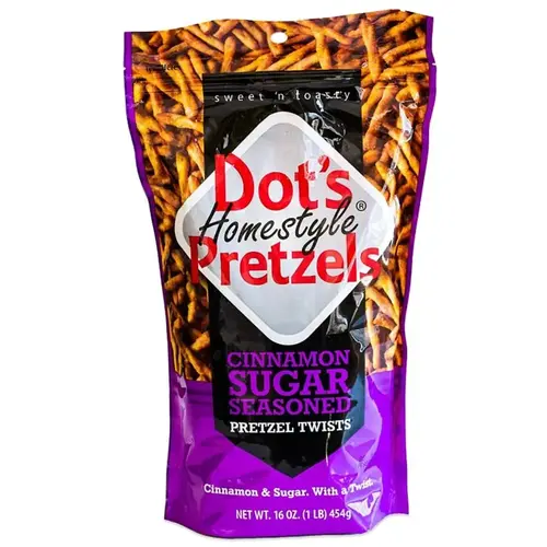 PRETZEL SUGAR CINNAMON 16OZ - pack of 10 PRETZEL SUGAR CINNAMON 16OZ - pack of 10