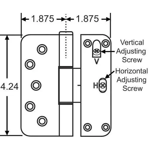 2 Way Adj Hinge LH Oil Rub Brz Removable Pin Oil Rubbed Bronze 2 Way Adj Hinge LH Oil Rub Brz Removable Pin Oil Rubbed Bronze