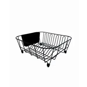 PANACEA 44404 Dish Drainer, Black, 14.1 x 12.4 In.