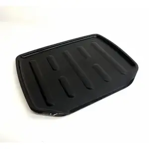 PANACEA 44451 Plastic Dish Drain Board, Black, 19.6 x 15.2 In.