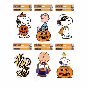 Product Works 49318 Peanuts Halloween Two-Sided Window Cling, 6 x 10 In.