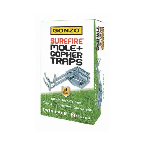 Surefire Mole & Gopher Cinch Traps, 2-Pk.