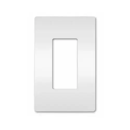 One-Gang Screwless Wall Plate with Microban, White One-Gang Screwless Wall Plate with Microban, White