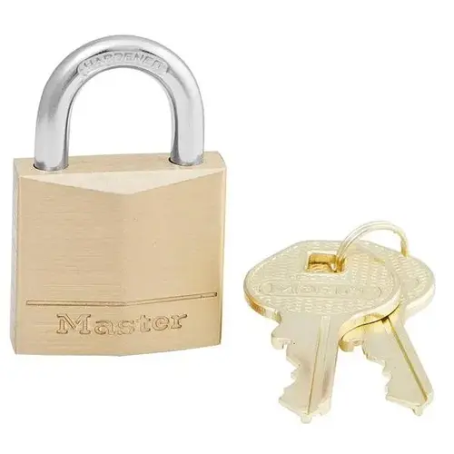 KD Solid Brass 1-3/16" Padlock, 5/8" Steel Shackle KD Solid Brass 1-3/16" Padlock, 5/8" Steel Shackle