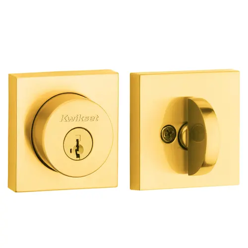 Milan Single Cylinder Deadbolt Satin Brass Milan Single Cylinder Deadbolt Satin Brass