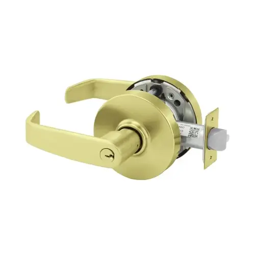 10X Line G24 Entrance Lockset Satin Brass 10X Line G24 Entrance Lockset Satin Brass