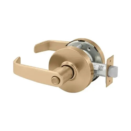 10X-Line Privacy L Lever, 2-3/4" Backset, ANSI Strike, Grade 1, 612/US10 Satin Bronze 10X-Line Privacy L Lever, 2-3/4" Backset, ANSI Strike, Grade 1, 612/US10 Satin Bronze
