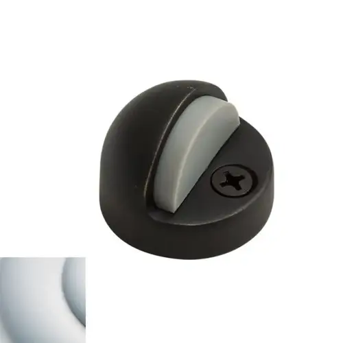 1-3/8" Dome Floor Bumper Satin Chrome Finish 1-3/8" Dome Floor Bumper Satin Chrome Finish