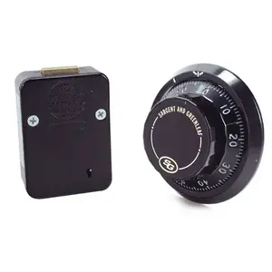 Sargent & Greenleaf 6730-100 S&G Group 2 Mechanical Safe Lock, with Bolt, D300 Dial, R211 Ring, B&W