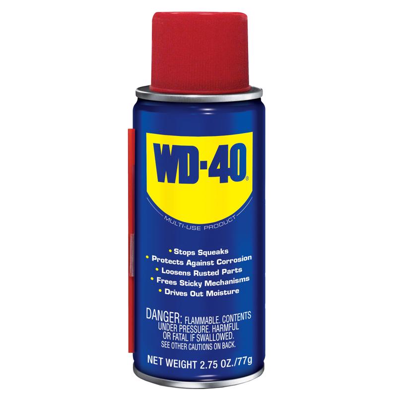 WD-40 490352 Multi-Purpose Lubricant, 2.75 oz, Aerosol Can, Liquid Light Brown