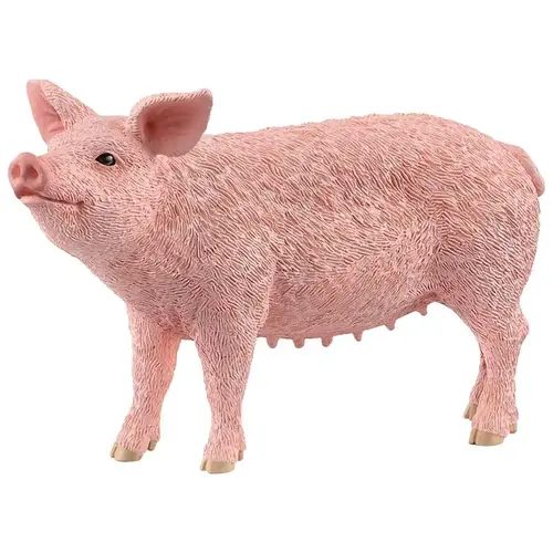 Figurine Toy Farm World Pig Pink Pink - pack of 5 Figurine Toy Farm World Pig Pink Pink - pack of 5