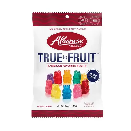 True To fruit Gummi Bears-American Favorite Fruits True To fruit Gummi Bears-American Favorite Fruits