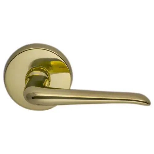 42 Lever with 2-5/8" Rose Passage with 2-3/8" Backset, Full Lip Strike, 1-3/8" Door Bright Brass Finish 42 Lever with 2-5/8" Rose Passage with 2-3/8" Backset, Full Lip Strike, 1-3/8" Door Bright Brass Finish