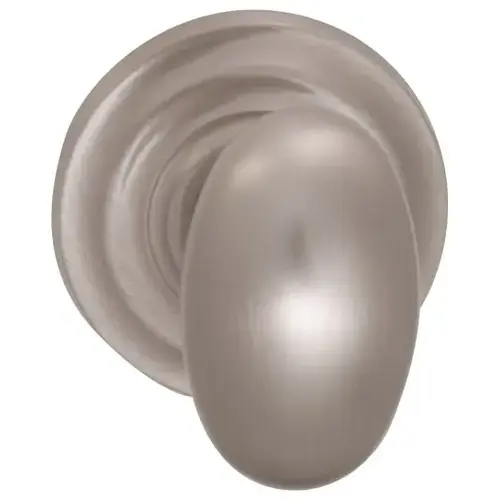 434 Knob with Traditional Rose Dummy Pair Satin Nickel Finish 434 Knob with Traditional Rose Dummy Pair Satin Nickel Finish