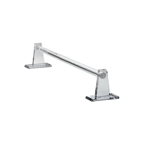 Clear Acrylic Mirrored 12" Towel Bar Clear Acrylic Mirrored 12" Towel Bar