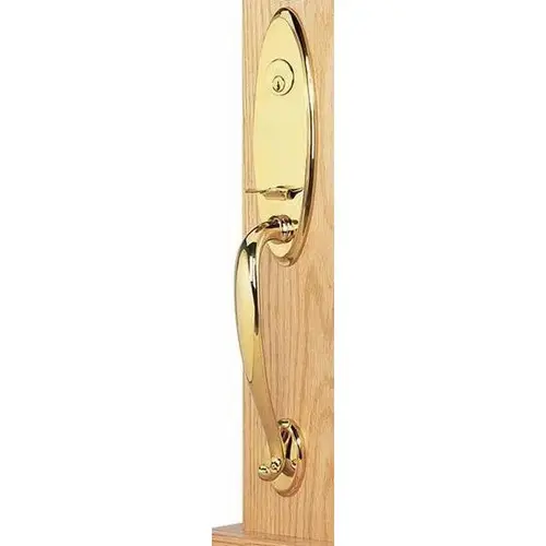 Ribbon And Reed Lever Left Hand Dummy Marietta Tubular Handleset, Lifetime Brass Finish Ribbon And Reed Lever Left Hand Dummy Marietta Tubular Handleset, Lifetime Brass Finish